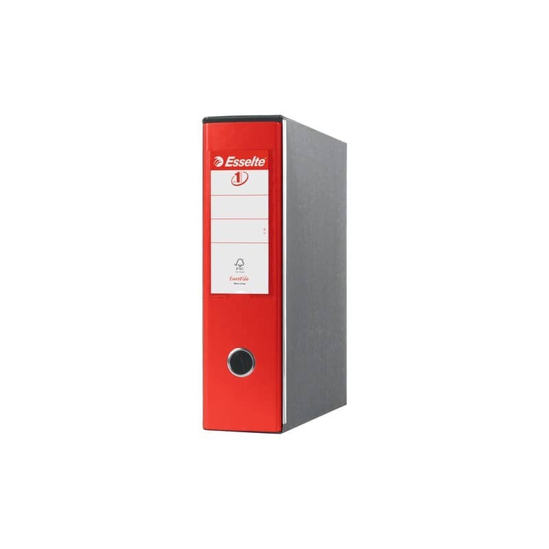 Registratore con custodia Esselte G53 Eurofile commerciale Dorso 8 cm cartone rivestito in PP rosso - 390753160