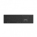 Tastiera wireless dual Nilox Tech compatibile MacOS ricaricabile via USB-C layout italiano colore nero - NXKBWI1B