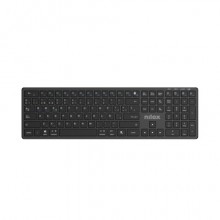 Tastiera wireless dual Nilox Tech compatibile MacOS ricaricabile via USB-C layout italiano colore nero - NXKBWI1B
