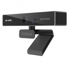 Webcam 4K Nilox Tech con autofocus 30 fps 2 microfoni integrati cavo 2 m colore nero - NXWCA4K13