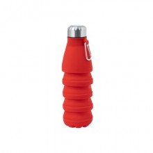 Borraccia Pieghevole Fael in silicone con tappo in acciaio inox 550 ml - 20209