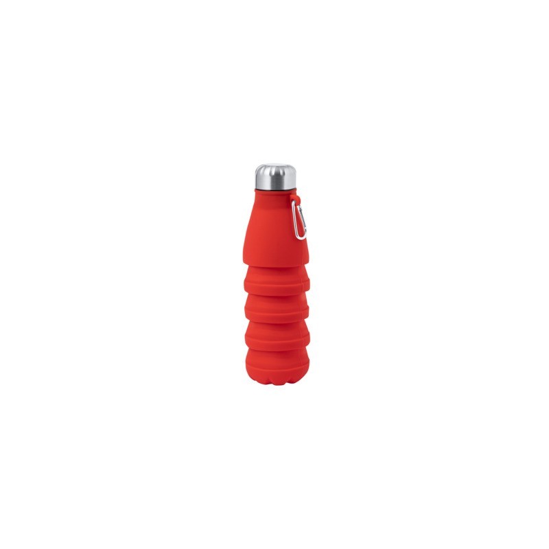 Borraccia Pieghevole Fael in silicone con tappo in acciaio inox 550 ml - 20209