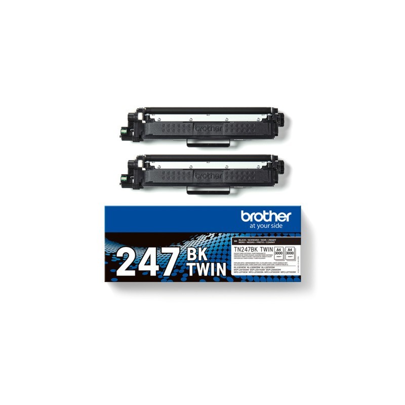 Confezione 2 toner Brother TN247BK nero  TN247BKTWIN