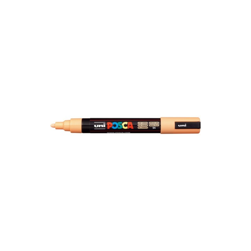 Marcatore a tempera POSCA Uni-Ball punta tonda 1,8-2,5 mm arancione chiaro M PC5M ACC
