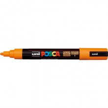 Marcatore a tempera POSCA Uni-Ball punta tonda 1,8-2,5 mm arancio M PC5M AR