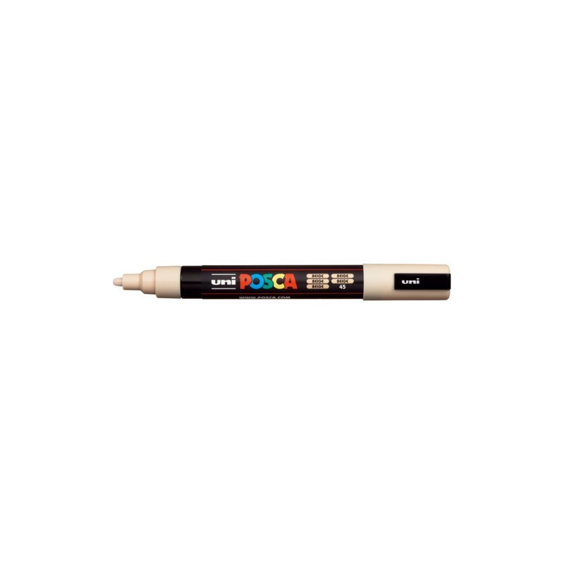 Marcatore a tempera POSCA Uni-Ball punta tonda 1,8-2,5 mm beige M PC5M BG