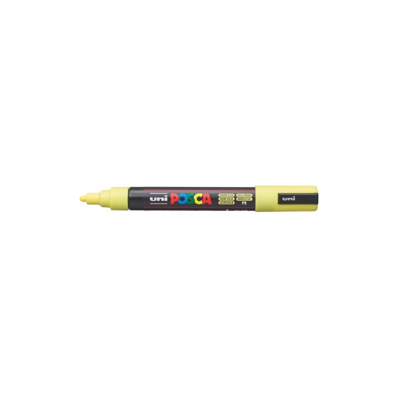 Marcatore a tempera POSCA Uni-Ball punta tonda 1,8-2,5 mm giallo sunshine M PC5M GSL