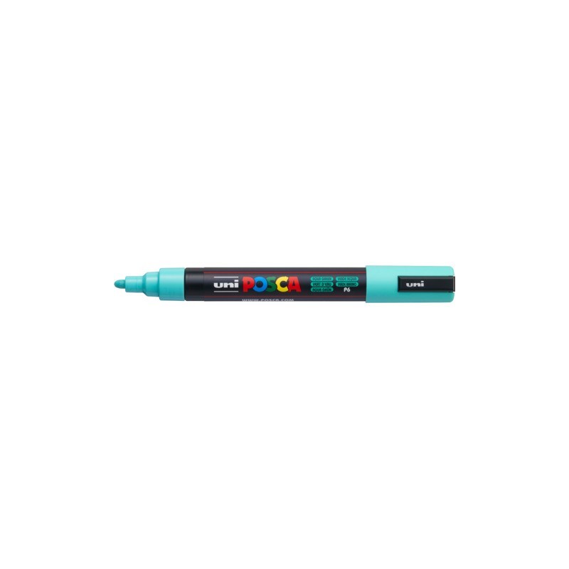 Marcatore a tempera POSCA Uni-Ball punta tonda 1,8-2,5 mm verde acqua M PC5M VA