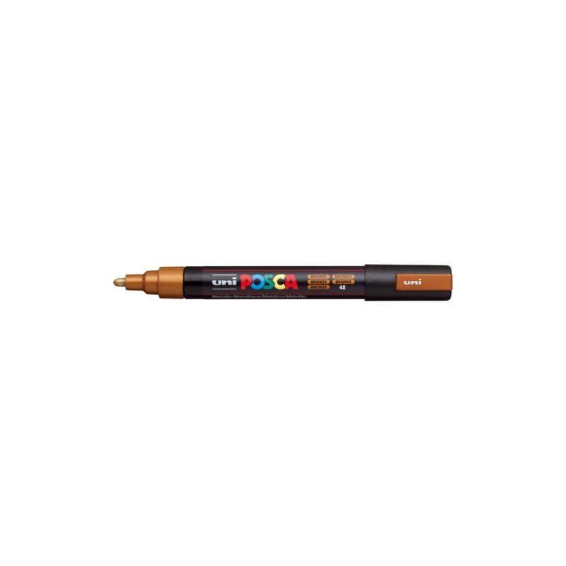 Marcatore a tempera POSCA Uni-Ball punta tonda 1,8-2,5 mm bronzo M PC5M BR