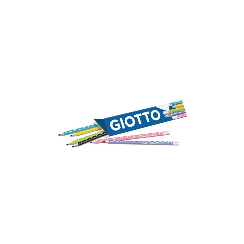 Matita con gommino Giotto Soft Pencil HB in conf. da 12 pezzi - F238400