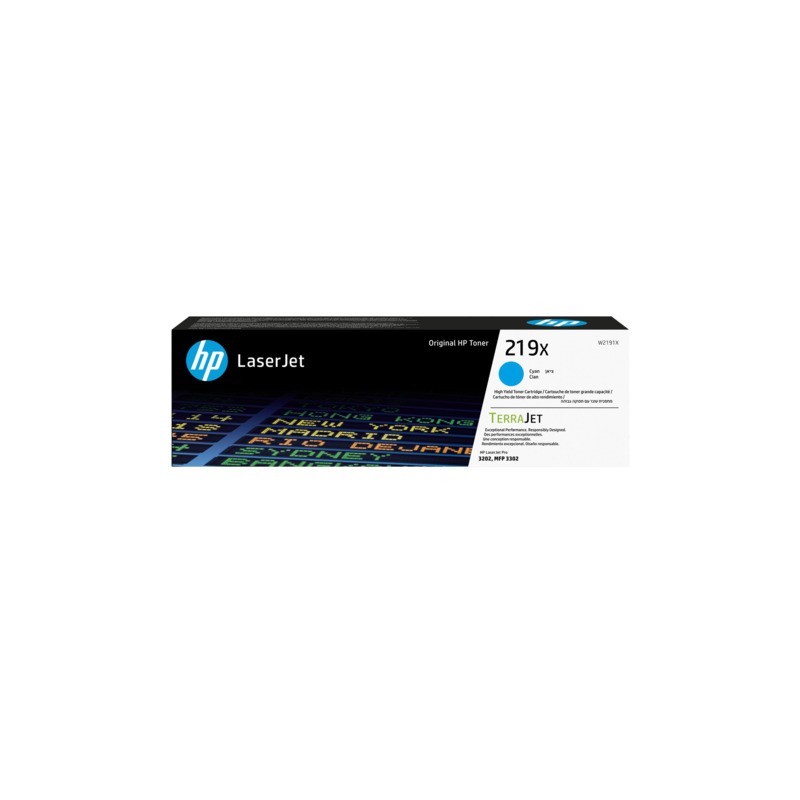 Toner HP 219X ciano  W2191X