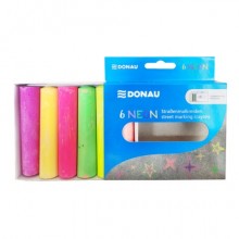 Gessetti Donau in conf. da 6 pezzi colori assortiti neon 330461