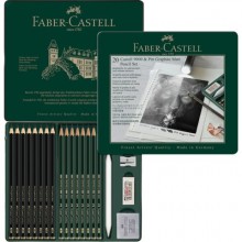 Matite colorate Faber-Castell Pitt Graphite Matt & Castell 9000 conf. 20 colori assortiti - 115224