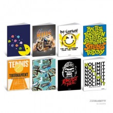 Maxi quaderno Blasetti Teen Boy A4 - 80 g/m² - 20+1 ff - 1R - conf. 10 pezzi - 9227