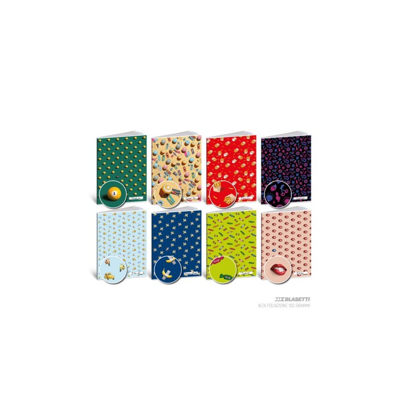 Maxi quaderno Blasetti Pattern A4 - 100 g/m² - 24+1 ff - 5M - conf. 10 pezzi - 9388