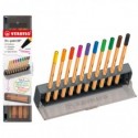 Click set 10 fineliner Stabilo Point 88 tratto 0,4 mm in colori assortiti - 8810-5