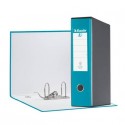 Registratore con custodia Esselte G55 Eurofile protocollo dorso 8 cm cartone rivestito in PP turchese - 390755800