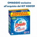 Detersivo lavatrice in polevere Bio Presto 62 lavaggi in OMAGGIO al KIT K00159 - 2956351