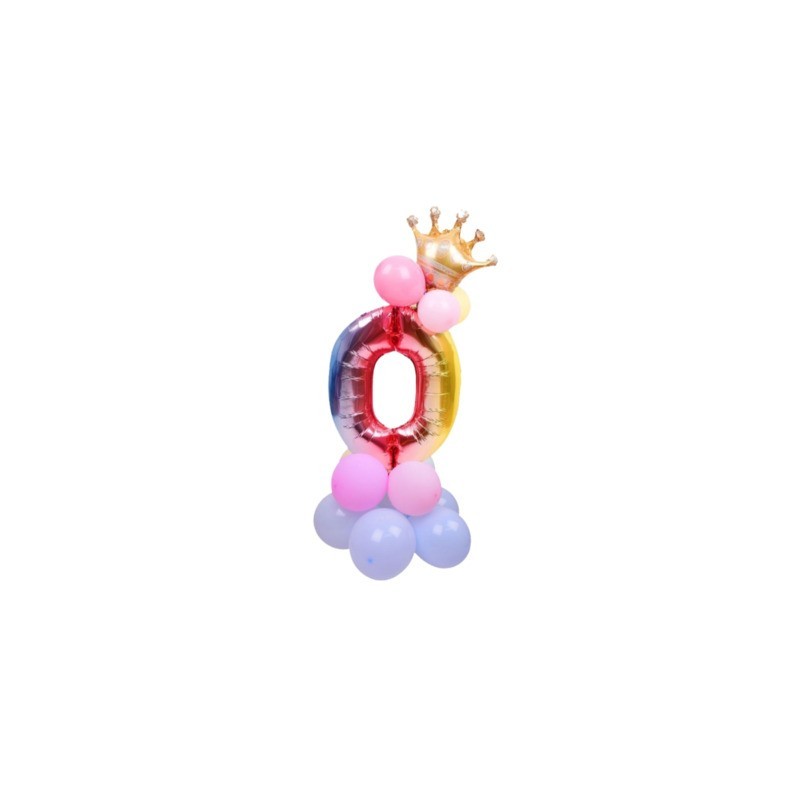 Set palloncini Party Go multicolor indicanti anni/eta' H.80 cm conf. 15 pz n° 0 - FB0948