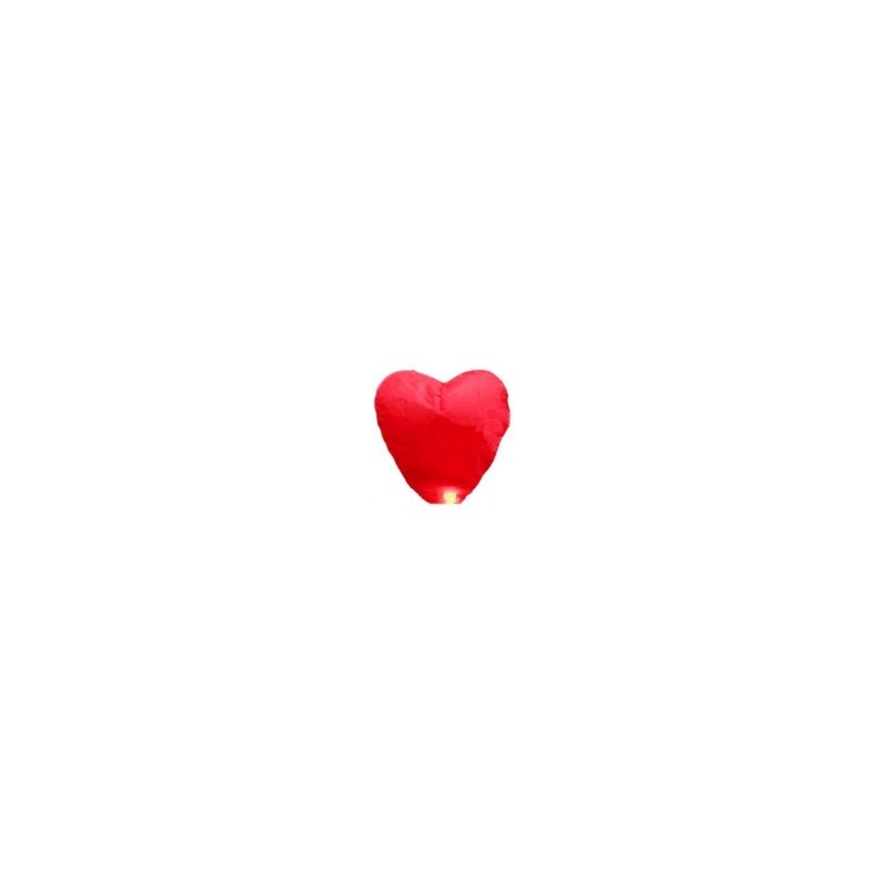 Lanterna volante cuore rosso Party Go 80 cm LA0063 (Conf.3)