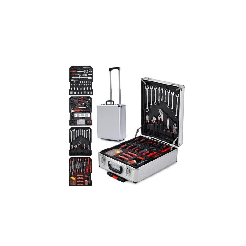 Valigia trolley porta attrezzi a 4 vassoi MKC MK320 320 pezzi - 812360854