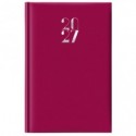 Agenda giornaliera 2027 s/d abbinati Nota Bene copertina gommata 11x16,5 cm rosso rubino - 27-205FT-C21
