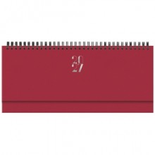 Planning settimanale spiralato 2027 Nota Bene Egadi copertina gommata 29,8x10,5 cm rosso rubino - 27-430FT-C21