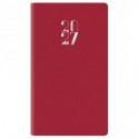 Agenda settimanale 2027 Nota Bene Egadi copertina gommata 8x14 cm rosso rubino - 27-125FT-C21