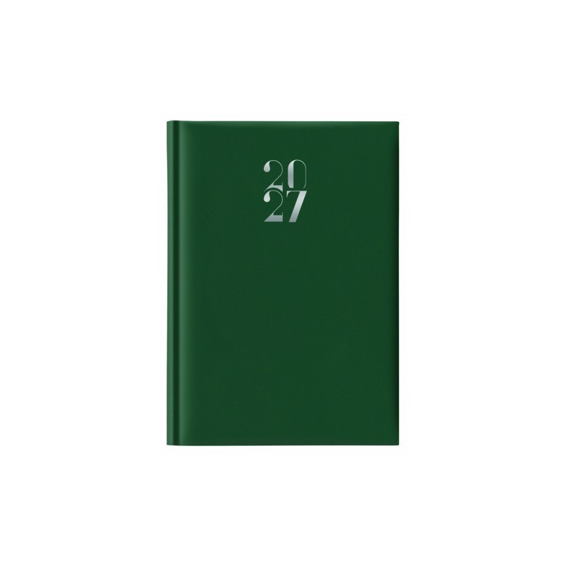 Agenda giornaliera 2027 Nota Bene Egadi s/d separati copertina gommata 17x24 cm verde scuro - 27-350FT-C12
