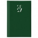 Agenda giornaliera 2027 s/d abbinati Nota Bene copertina gommata 11x16,5 cm verde scuro - 27-205FT-C12