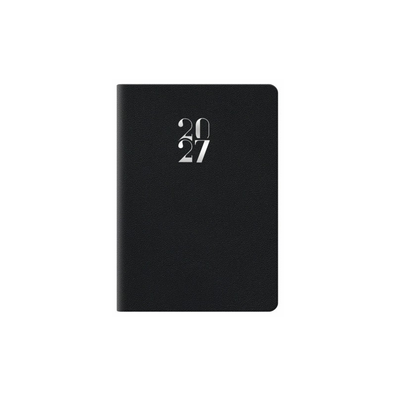 Agenda bigiornaliera tascabile Nota Bene 2027 Egadi s/d abbinati copertina gommata 7x10 cm nero - 27-110FT-C01