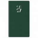 Agenda settimanale 2027 Nota Bene Egadi copertina gommata 8x14 cm verde scuro - 27-125FT-C12