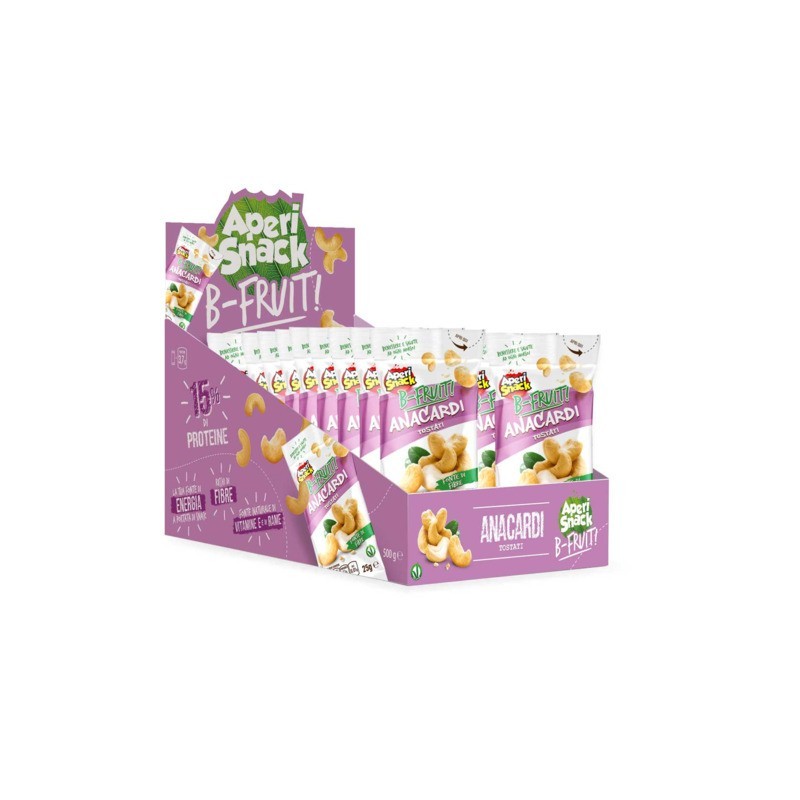 Anacardi tostati AperiSnack B-FRUIT monoporzione da 25 g  - conf. 20 pz - 01-1774