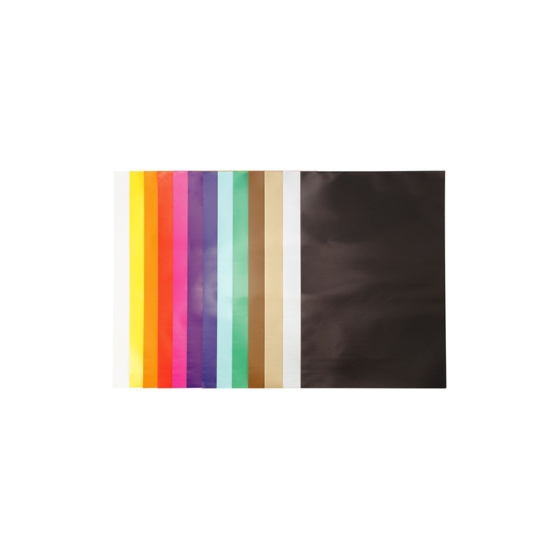 Carta smaltata Creativ Company 80 g/m² - conf. da 100 fogli in colori assortiti - 32x48 cm - 20468