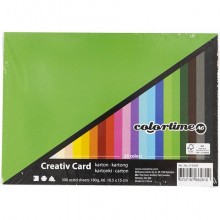 Cartoncino colorato Colortime 180 g/m² - 120 ff A6 - colori assortiti - 214260