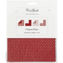 Carta per origami quadrata con stampe di Vivi Gade Creativ Company 15x15 cm 25521 (Conf.4)