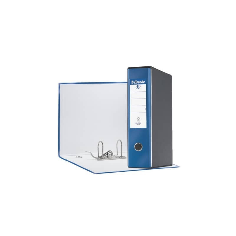 Registratore con custodia Esselte G55 Eurofile protocollo dorso 8 cm cartone rivestito in PP blu metall. - 390755960
