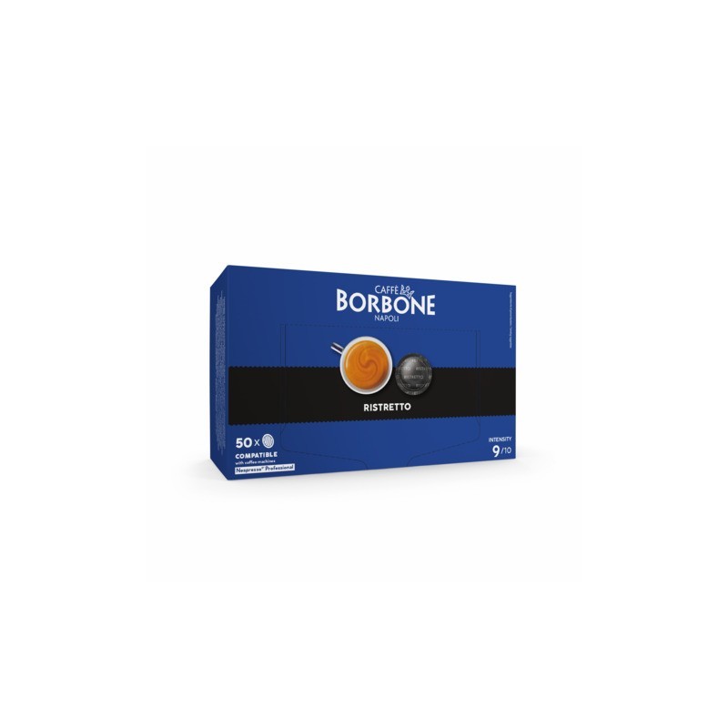 Capsule compatibili Nespresso Professional ristretto Caffè Borbone - conf. 50 pz - NPRORISTRETTO6X50