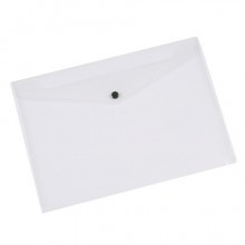 Busta portadocumenti con bottone Q-Connect A5 in PP trasparente - KF02470 (Conf.12)