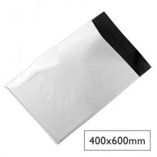 Buste spedizione Q-Connect PE 50 µm - esterno bianco/interno nero - conf. 100 pz - 400x600 mm - KF18954