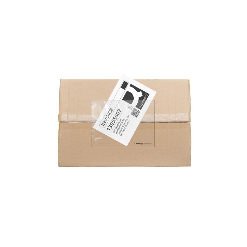 Buste adesive sovrapacco Q-Connect senza stampa - trasparenti - C5 - conf. 250 pz - KF14335
