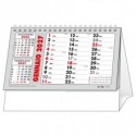 Calendario spiralato da tavolo 2027 Basic 19x14 cm - rosso/nero - conf. 100 pezzi - 27-TV223011