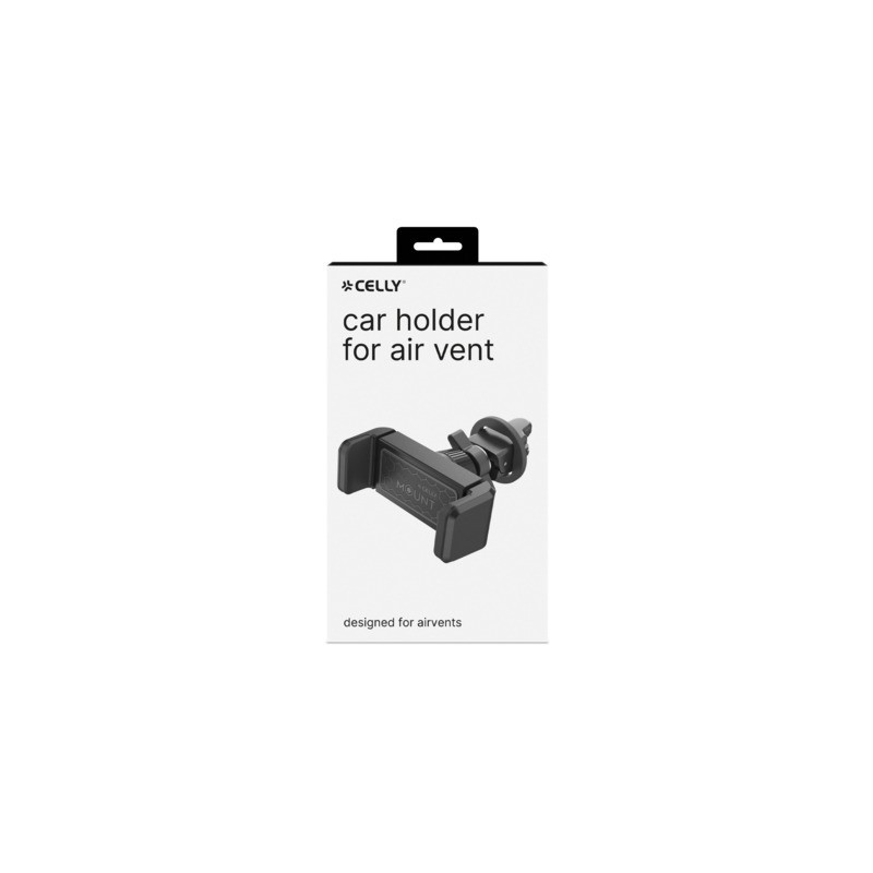 Supporto Smartphone per auto Celly con funzione Auto-lock nero MOUNTVENT360BK