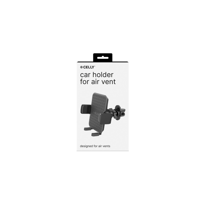 Supporto Smartphone per auto Celly con funzione Auto-release nero MOUNTVENTPLUSBK