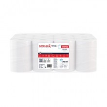 Asciugamani in rotolo Papernet Defend Tech Centrefeed a 2 veli in pura cellulosa - bianco - conf. 12 pz 400760