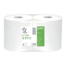Carta igienica Papernet Bio Tech Maxi Jumbo a 2 veli pura cellulosa - bianco - conf. 6 pz - 407567