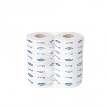 Carta igienica fascettata 2 veli Bulkysoft Active Clean in pura cellulosa bianco - 24 conf. da 4 rotoli cad.