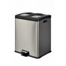 Pattumiera a pedale per la raccolta differenziata Medial Multiflux 2x30 L 459x495x636 mm - 106505