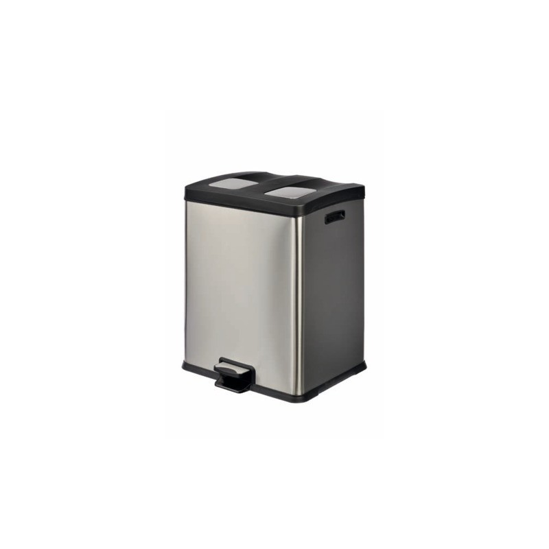 Pattumiera a pedale per la raccolta differenziata Medial Multiflux 2x30 L 459x495x636 mm - 106505