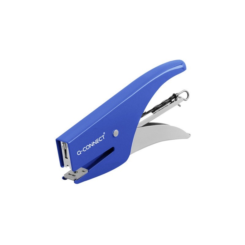 Cucitrice a pinza in metallo Q-Connect max 15 fogli blu KF14106